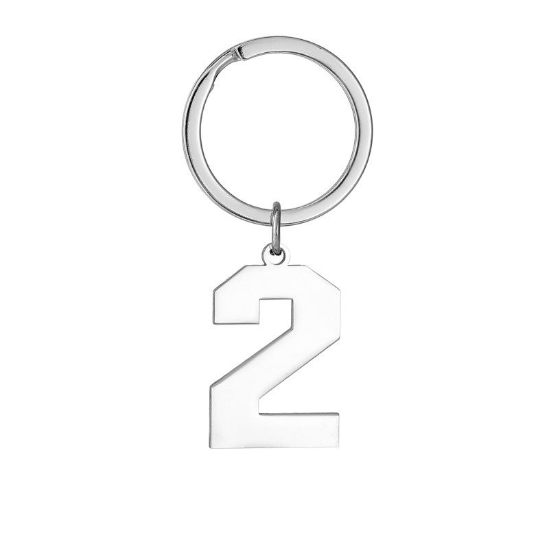Creative and Unique New Digital Stainless Steel Key Ring Charms – Minimalist Digital Keyrings