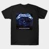 Men Black Print T-shirt Ride The Force Lightning (Vinyl Album Version) No-Cut Transfer Paper Print Cotton Tshirt