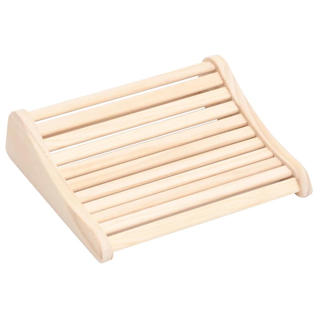 vidaXL Sauna-Kopfstütze Massivholz Kiefer silber