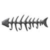 Portasciugamani da Parete a Forma di Spina di Pesce Appendiabiti Elegante in Ghisa
