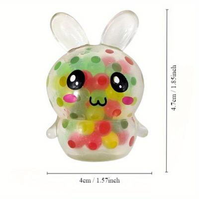 Bunny Beads Decompressing Balls Pinch Funny Adult Decompressing Toys Decompressing Rabbit Squishy Balls Squeeze Toys Easter Egg