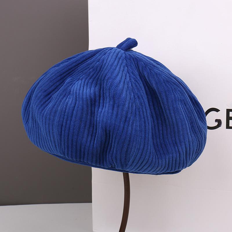 Spring and Autumn Fashion Show Face Small Beret Children Casual Big Head Circumference Painter Hat Women Newsboy Hat