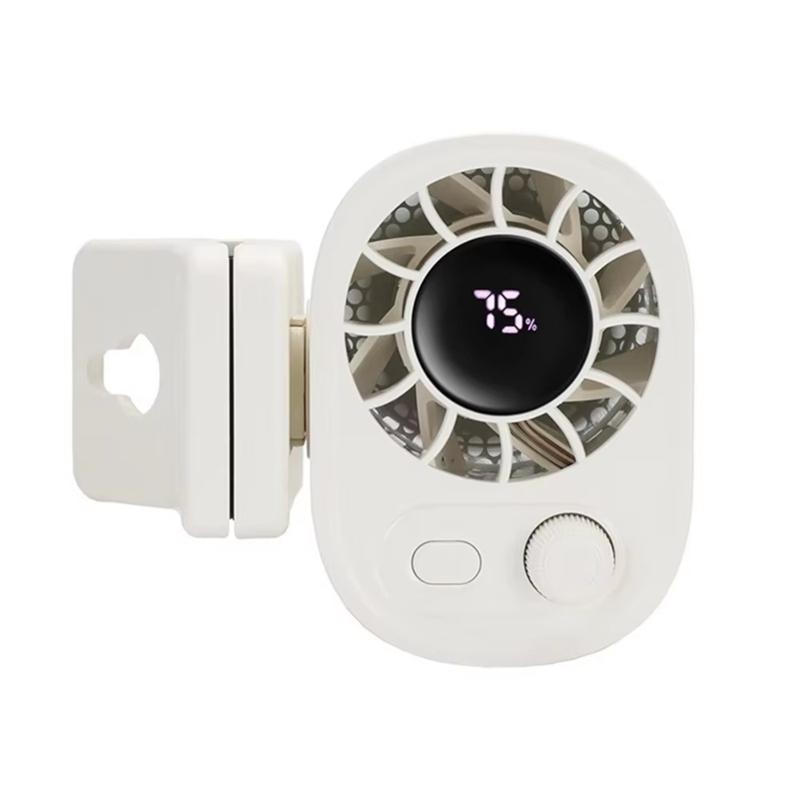 Car Clip On Fan Outdoor Umbrella Fan 360° Rotatable 100 Speed Wind Low Noise Mini Fan USB Rechargeable Clamp Anywhere Desktop