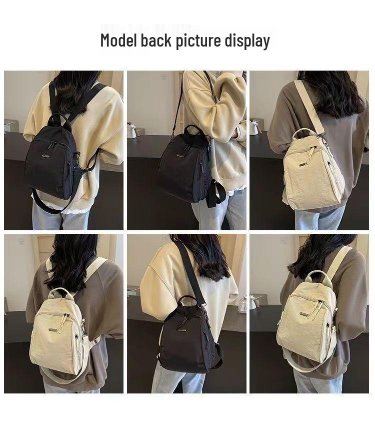 Women's Large-Capacity Lightweight Oxford Single Shoulder Travel Backpack