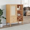 VidaXL Buffet SENJA Rattan Look Brown 90x40x112cm Solid Pine Wood 358052