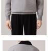 Hochwertige Herren-Patchwork-Strickware - Langarm, Herbst/Winter 2025, Vielseitiger Business Casual Pullover