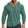Men's Solid Color Stand Collar Button Sweatshirt Hoodie Men's Sports Large Size Casual Sweatshirt