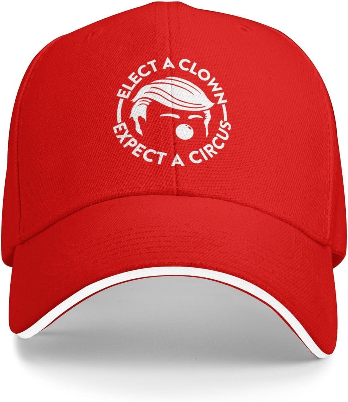 Elect A Clown Expect A Circus Baseball Cap Adults Polyester Casual Sunhat Adjustable Golf Trucker Hat Adjustable