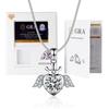 Elegant Moissanite Pendant Necklace With Thick White Gold Plating Hexagonal Crown Design Box Chain 21-50cm Adjustable Length