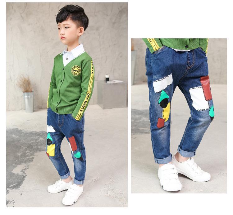 Trendy Boys' Denim Pants for Spring & Autumn