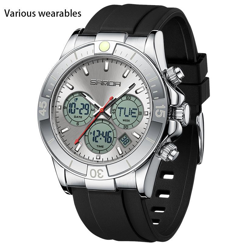 

Многофункциональные часы Мужские часы Водонепроницаемые электронные часы Спортивные электронные часы