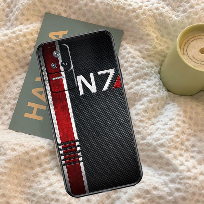 N7 Mass Effect Case For Xiaomi 13 14 15 Ultra 11T 12T 13T 14T Pro POCO X7 Pro X3 X5 F5 F6 M6 X6 Pro Cover