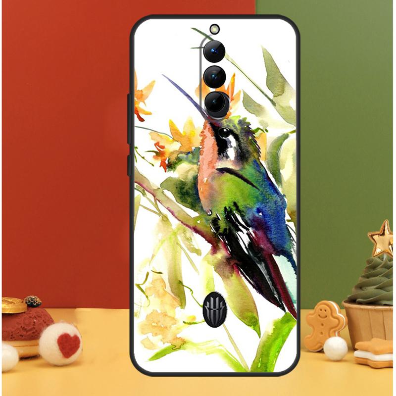 Hummingbird and Flowers Case For ZTE Nubia Red Magic 9 Pro Plus RedMagic 8 8S Pro Plus 6 7 6S 7S Pro 5G 5S 6R Cover