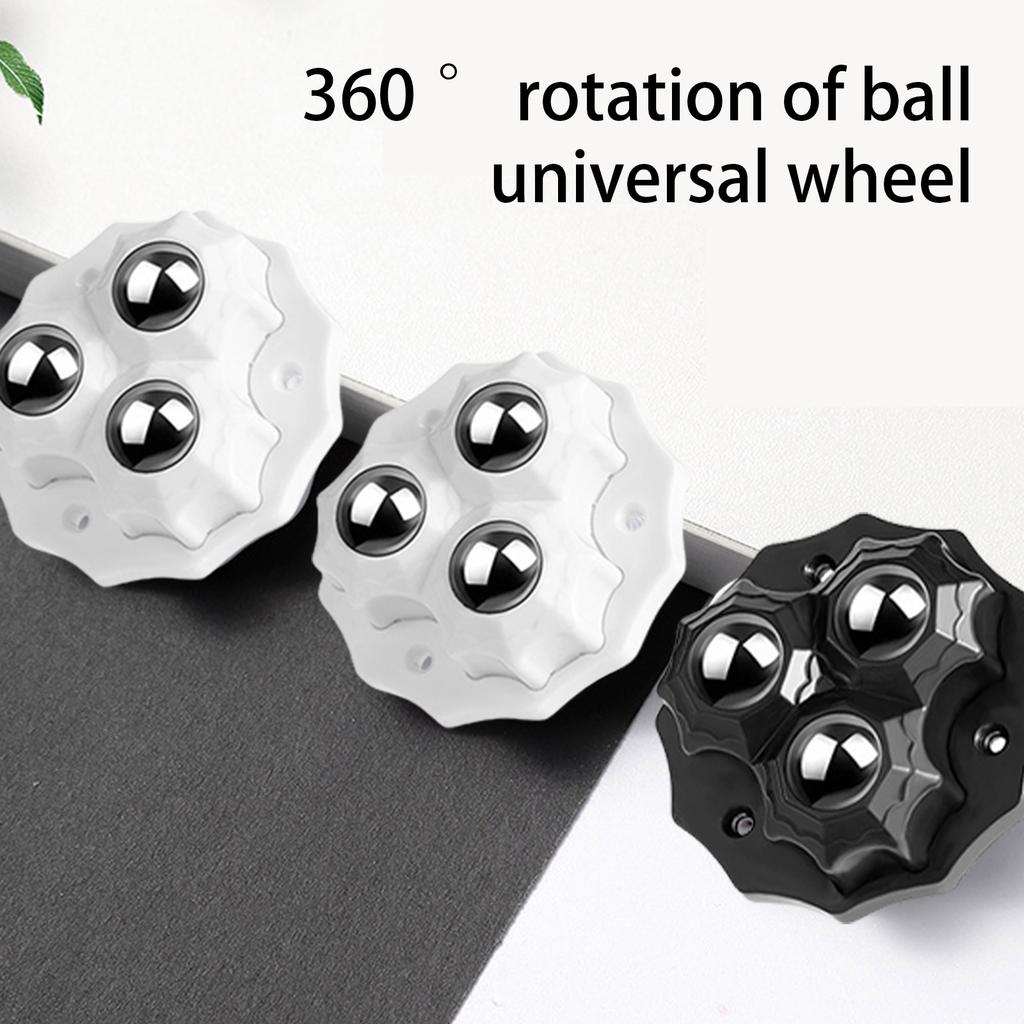 4Pcs Self Adhesive Casters Wheel No Drill Appliance Rollers 360 Degree Rotation Sticky Pulley Appliance Sliders
