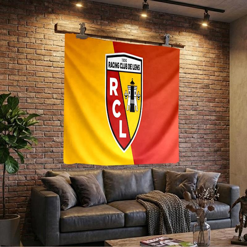 Racing Club Lens Crest Tapestry Playroom Tapestry, Accessories for Bedroom,Livingroom, dormitory Room Wall Decor Fan Birthday Gifts