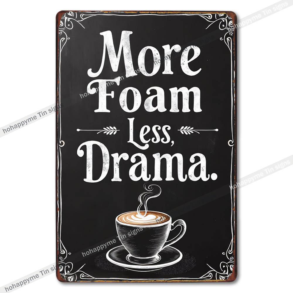 Retro Coffee Metal Tin Sign Vintage Wall Art Decor Grinder Decorative Kitchen Dining Room Home Decor Gift Idea