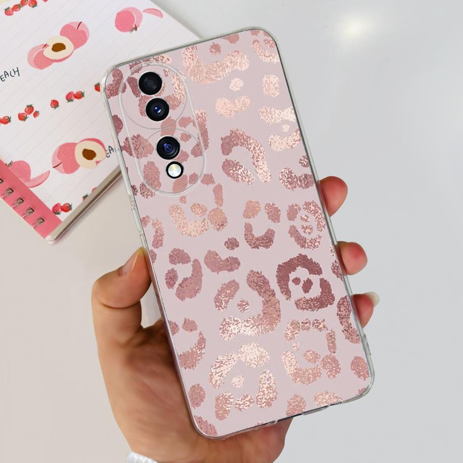 For Honor 70 Lite Case RBN-NX1 Shockproof Cover Fashion Flower Clear Silicone Soft TPU Phone Case For Honor 70 Pro Honor70 Coque