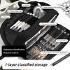 Animal Pencil Bag Large Capacity Canvas Pencil Case Multi Compartment Travel Pen Organiser For Student Adult Artists