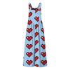 Womens Casual Overalls Jumpsuits Adjustable Straps Sleeveless Christmas Print Comfy Rompers With Pocket