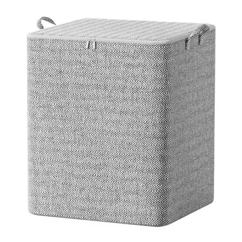 NEW! 220L Big Size Clothes Storage Box With Cover Large Laundry Basket Organizer Bag For Baby Foldable