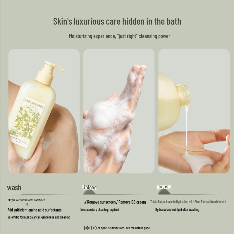 Roopy Amino Acid Facial-Grade Moisturizing Shower Gel - Snow Melt