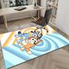 Bluey Friends Adventure Area Rug Office Rug, Chair Rug, Decor Carpet Livingroom Bedroom Mat, Large Size Fan Gifts Christmas Gifts