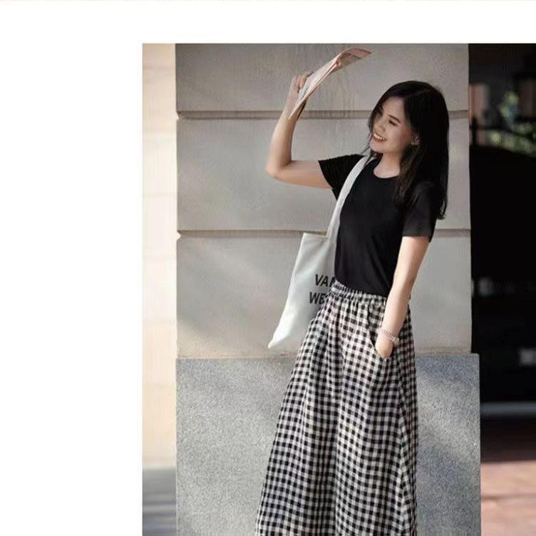 

Платье А-силуэта свободного кроя из хлопка и льна в корейском стиле, стильное, приталенное и модное повседневное платье XL