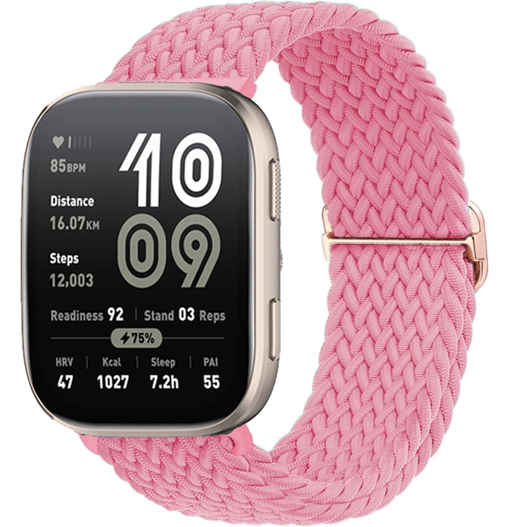 Braided Solo loop band For Amazfit bip 6/5/Balance/GTS/4/2e/Mini/3/GTR/4/2/3/Pro correa 20mm 22mm watch bracelet huawei gt Strap