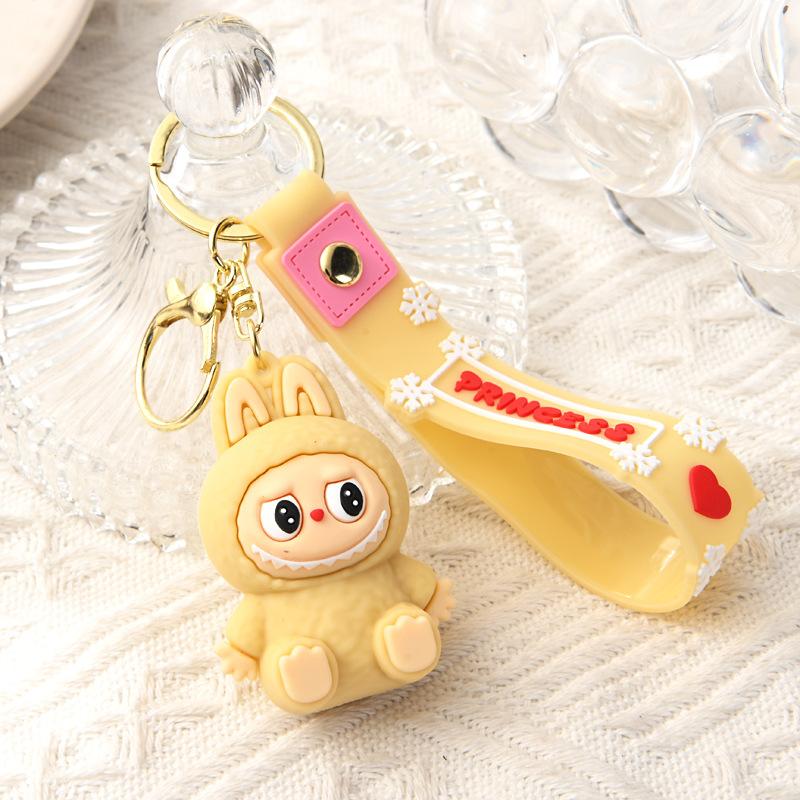 PVC Soft Rubber Bag, Car Grab Doll, Small Gift, Sitting Key Chain.
