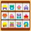 1 Set Geometric Shape Spatial Imagination Intellectual Thinking Puzzle Games Kids Toy House Design Logic Game Montessori Toys
