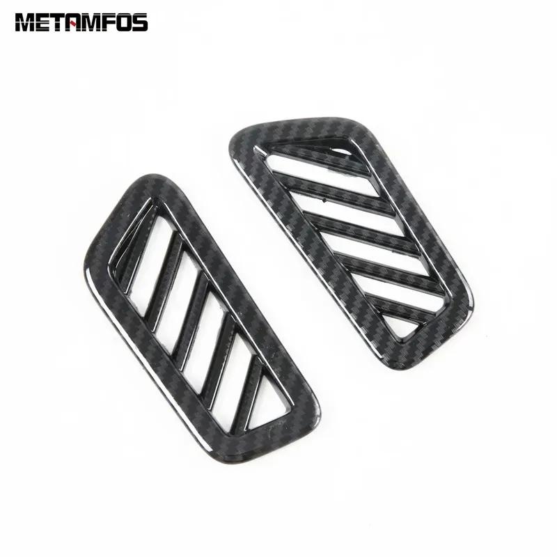 Front Upper Air Condition AC Vent Outlet Cover Trim For Kia Mohave Borrego - 2024 2025 Carbon Fiber Interior Accessories