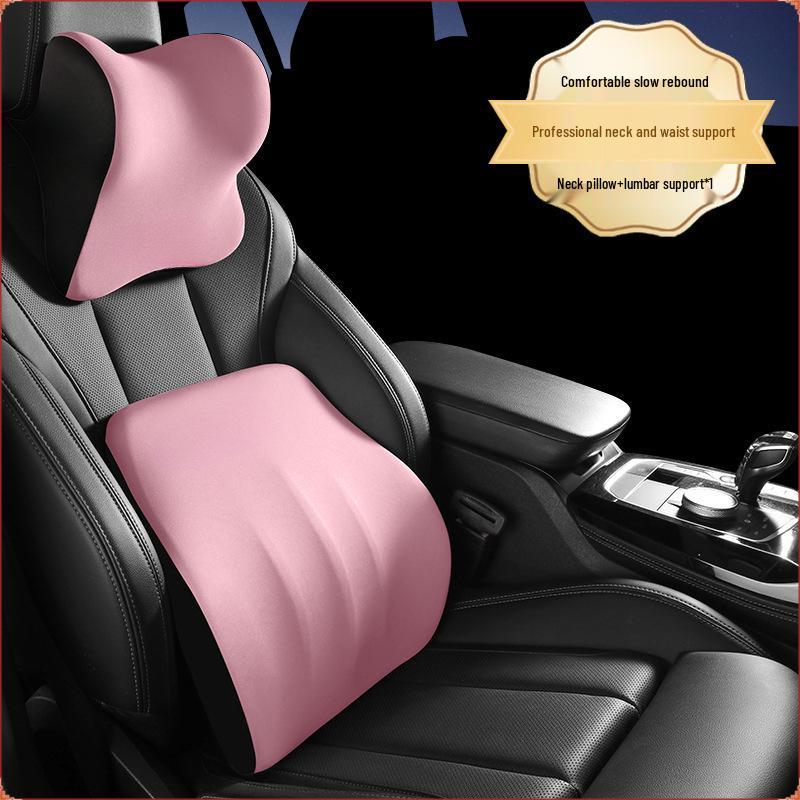 Premium Car Headrest & Lumbar Support Neck Pillow for Driver