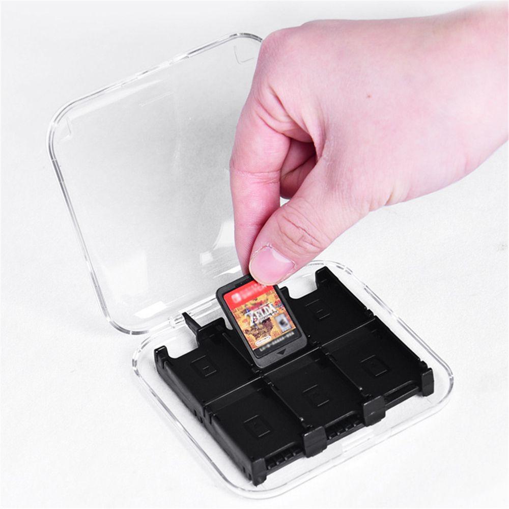 New Box Anti-lost Rope Clear 12 Game Cartridges Game Card Case Storage Holder For Nintendo Switch