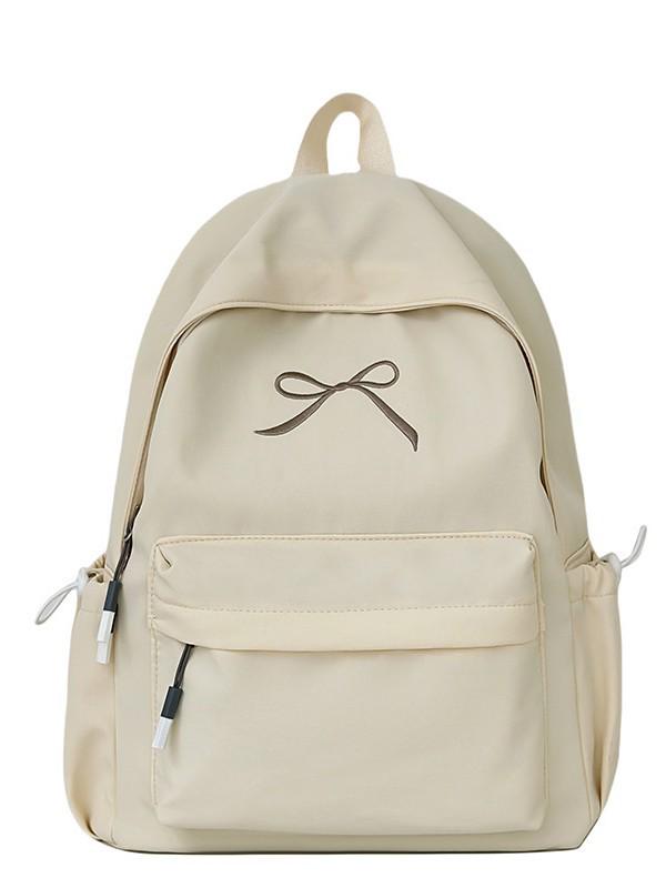 Zaino di Grande Capacità Stile Coreano con Fiocco per Ragazze - Borsa per Laptop per Studenti Universitari e delle Medie
