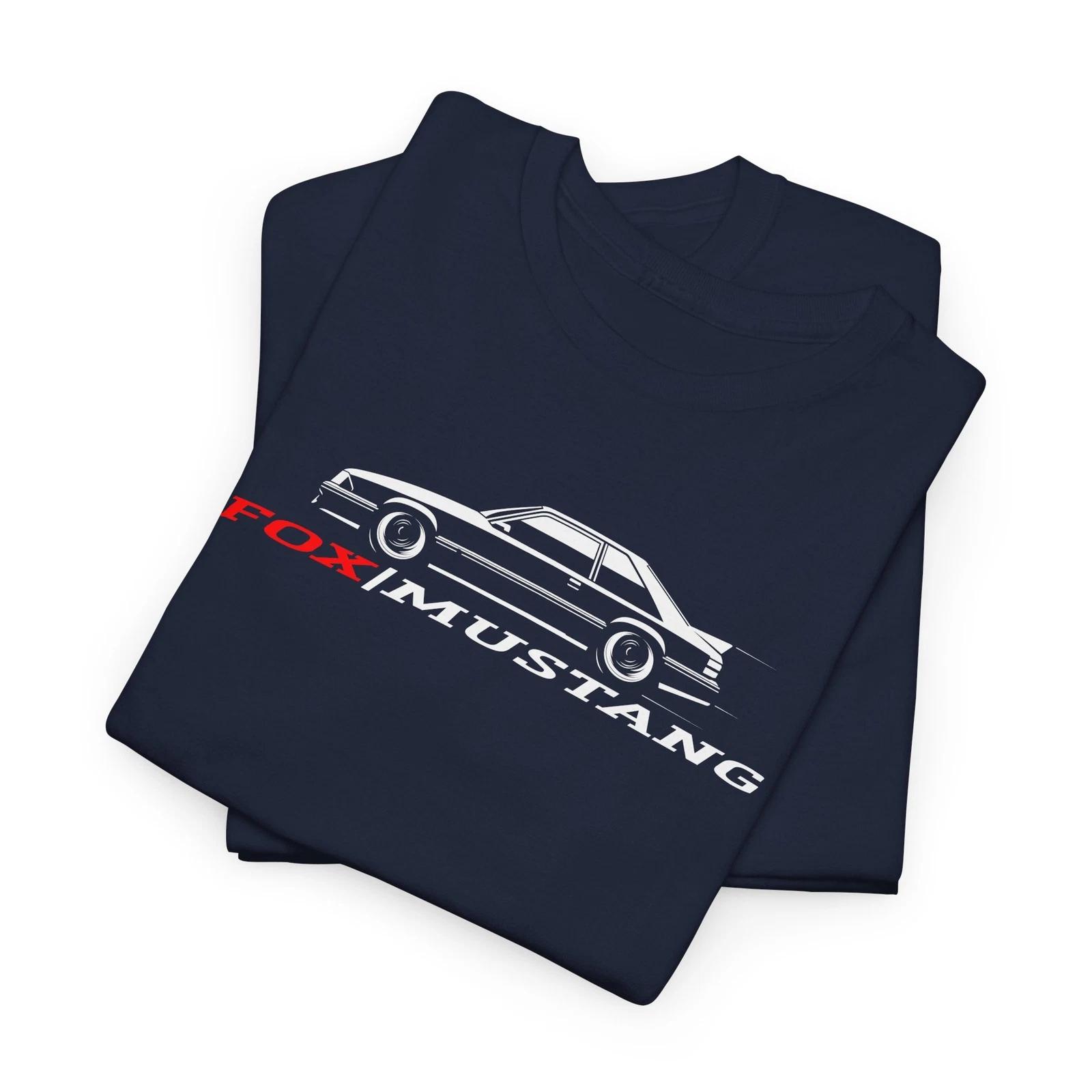 Fox Body Mustang Muscle Tee | 8 Colors | Sizes S-5XL | Cotton Car Shirt M