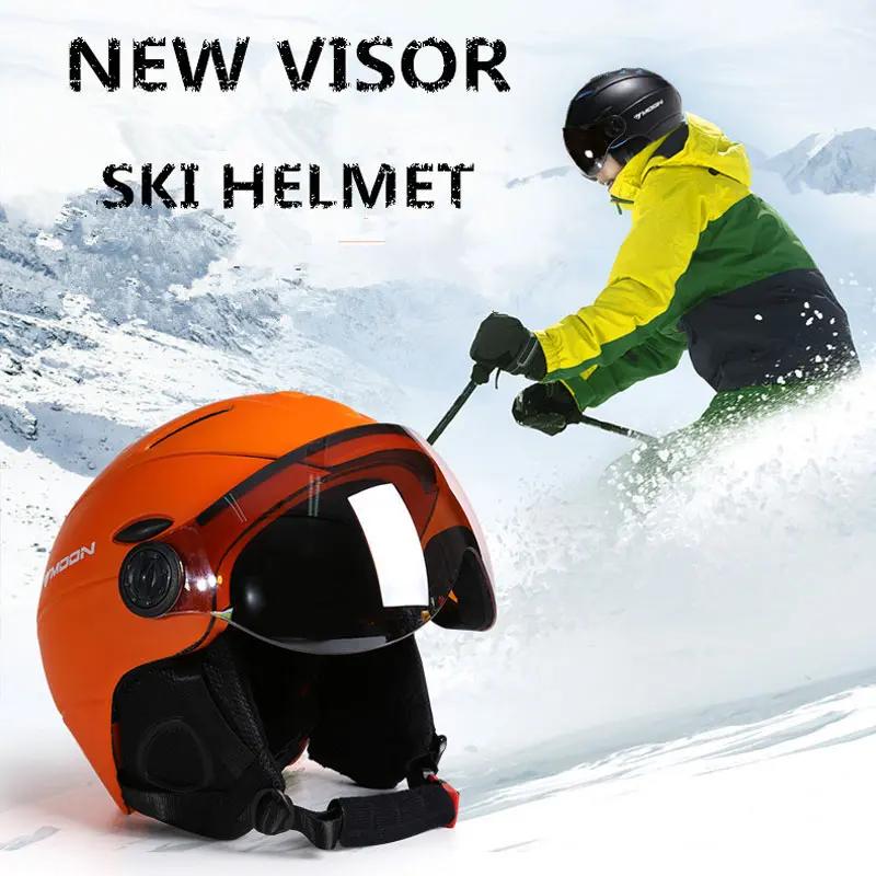 Professional Half-Covered Motorcycle Helmet with Goggles, Integrally Molded Sports Helmet , Suitable for Skiing  Outdoor Sport