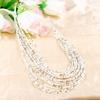 African Acrylic Beads Jewelry  Bohemia Necklaces Women Fashion Statement Multilayer Necklace