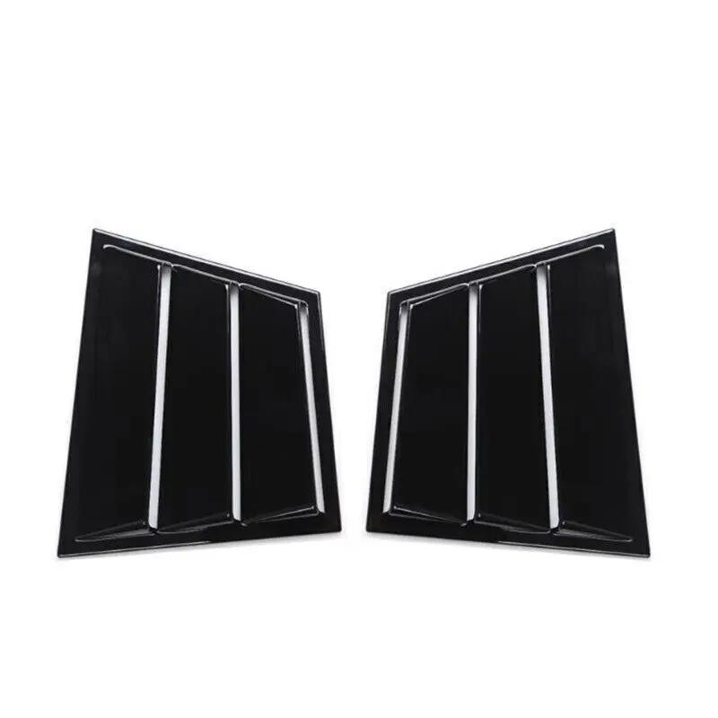 For Mazda 6 Atenza 2014-2025 Car Rear Louver Window Side Shutter Cover Trim Sticker Vent Scoop ABS Carbon Fiber Accessories Auto