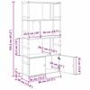Bookshelf 80 x 30 x 155.5 cm Engineered Wood Artisan Oak