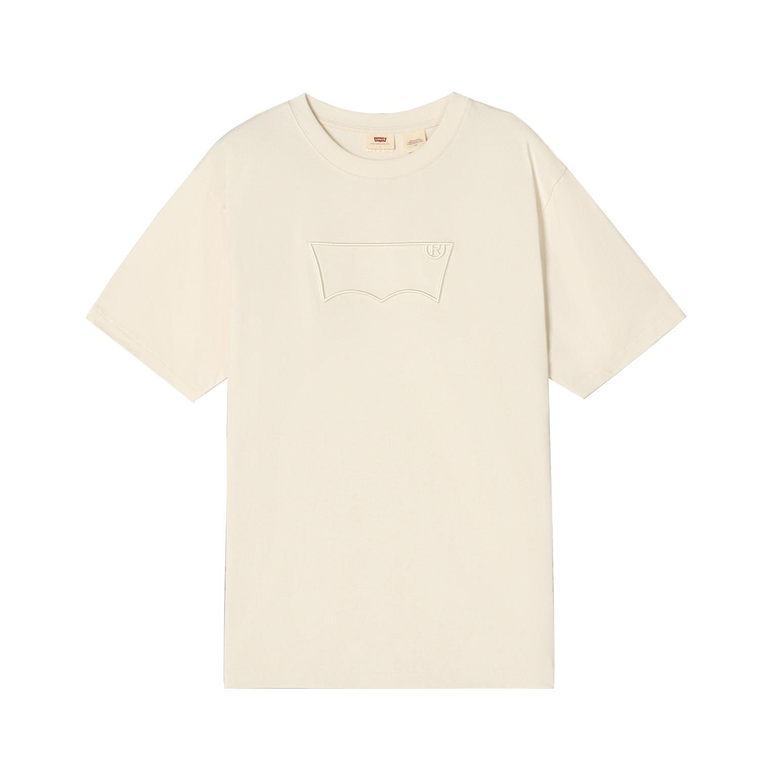 Levis Стандартная Американская Повседневная Мягкая Футболка с Круглым Вырезом Простая с Коротким Рукавом Унисекс Топы 006PY-0000 S