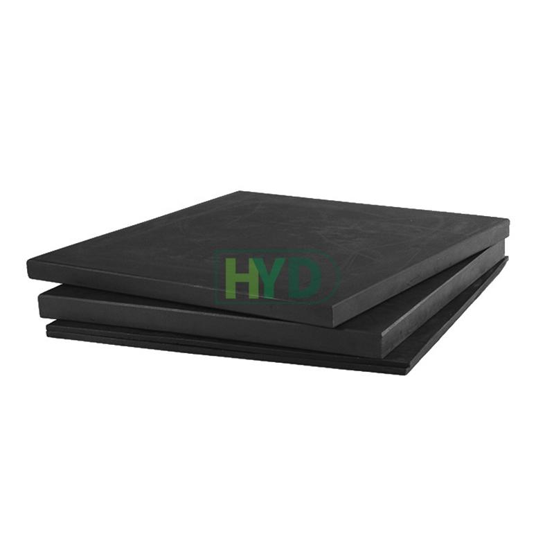 New Black Teflon Graphite Sheet: Long, Square Block for Cutting and Processing