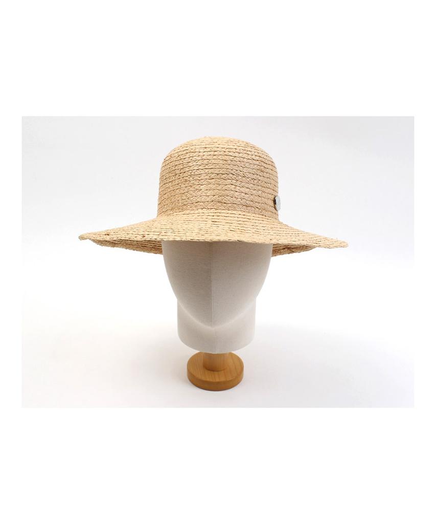 Yunibeosyeolkemiseuteuli Sv Metal Round Wire Raffia Hat