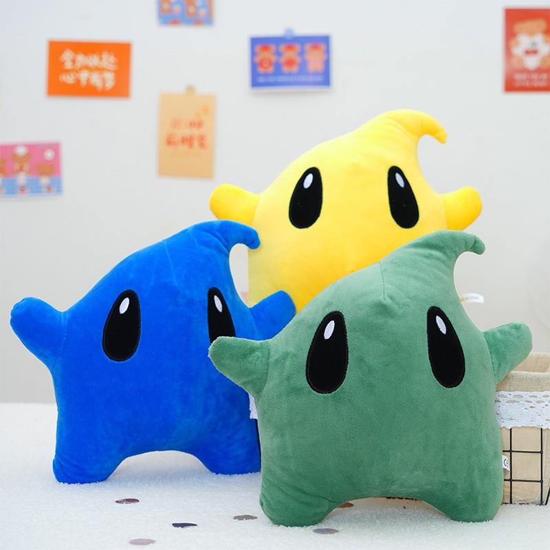 New Cute Super Mario Luma Plush Doll Soft Stuffed Lumalee Star Figure Toy with Big Eyes for Nintendo Fans Kids Birthday Present Party Decorations