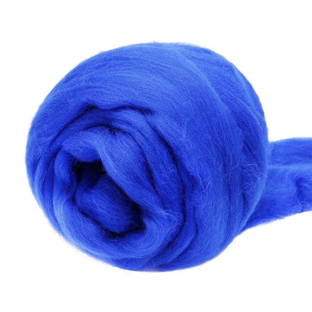 Fenrry 100g Yün Roving İplik Elyaf Roving Yün Üstü Yün Keçe Malzemeleri Saf Yün Kalın İplik Eğirme Kendin Yap El Eğirmesi için