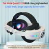 Chargeing Head Strap for Meta Quest 3 Adjustable Head Wear Alternative 12000mAh Head Strap For Oculus Quest 3S VR Accessories