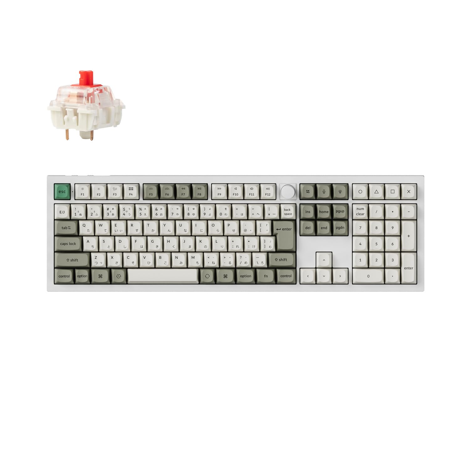 

Q6 Max wireless custom mechanical full JIS RGB hot swap compatible Gateron Jupiter mechanical Windows Gateron Jupiter mechanical red axis []Keychron