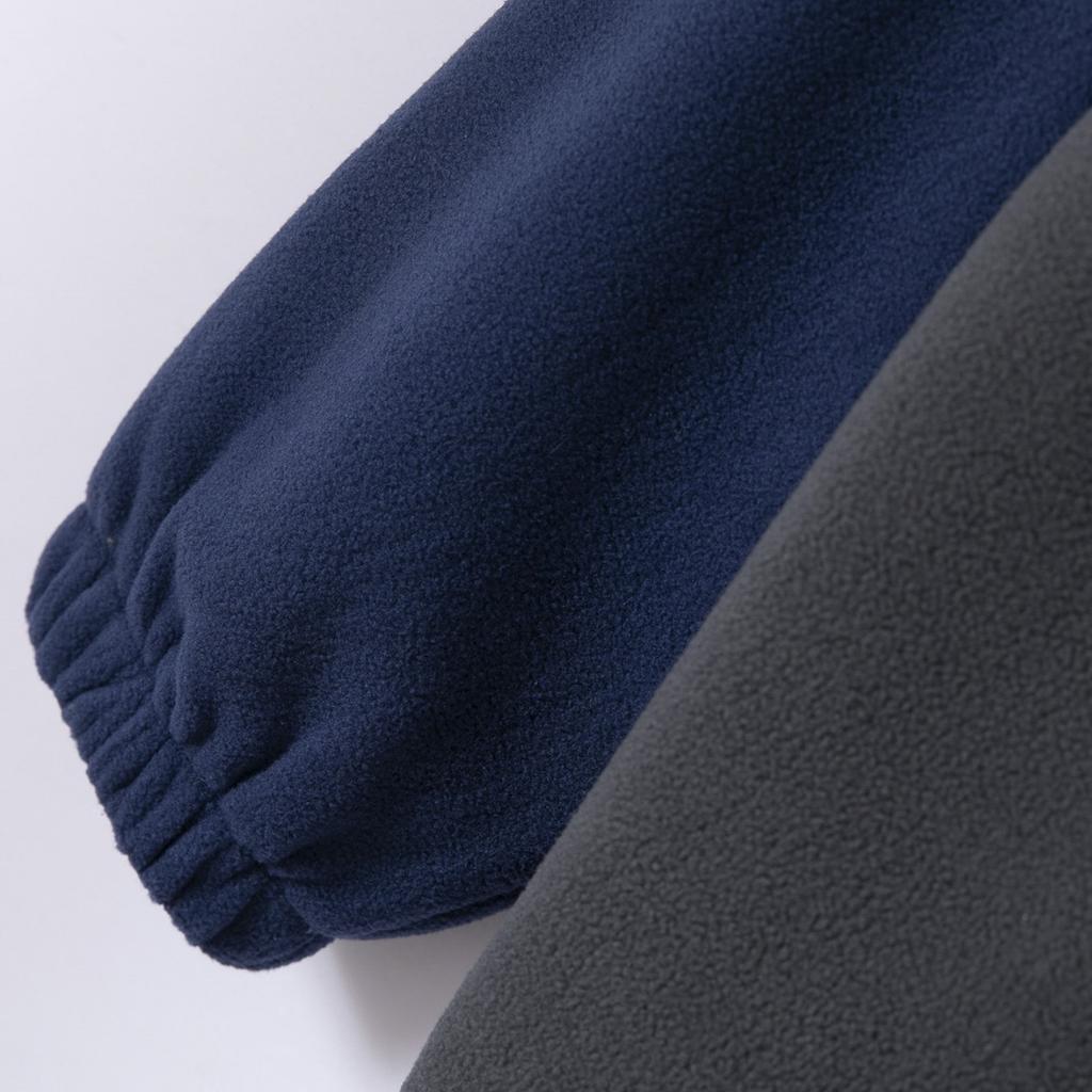 Fashion Fleece Sweatshirt Pullover for Men Clothes Warm Autum Winter Double Sided Patchwork Male Zipper Thicke Coats