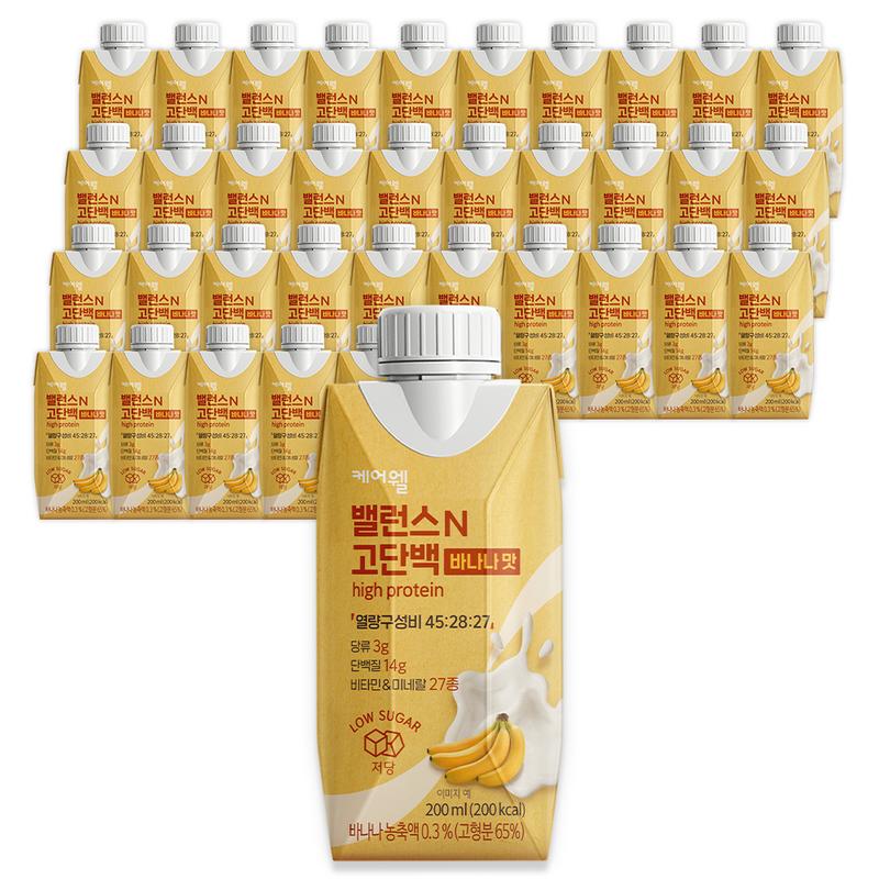 Carewell Balance N High Protein Banana Flavor, 200ml, 36 Pieces