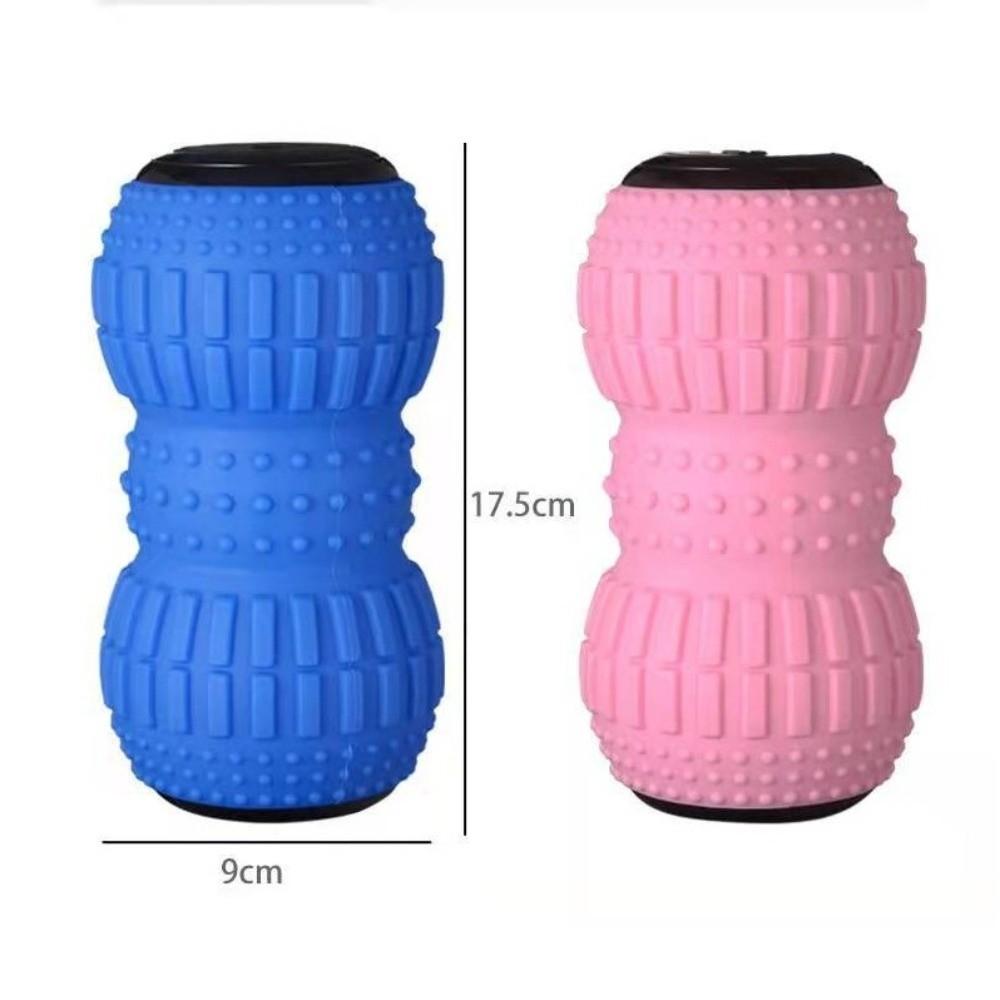 Silicone Vibration Peanut Massage Ball Muscle Pain Relief USB Rechargeable Electric Massage Peanut Ball Fitness Equipment Small