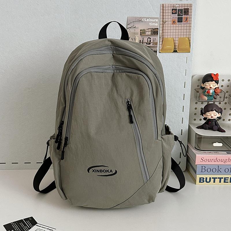 Travel Large Capacity Backpack High School Junior High School Student School Bag Simple Versatile Casual Backpack